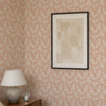Petite Layered Leaves in Terracotta on Cream
