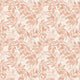Petite Layered Leaves in Terracotta on Cream