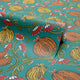 Pomegranate Passion Wallpaper in Teal