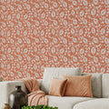 Pomegranate Passion Wallpaper in Terracotta