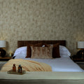 Pori Wallpaper in Beige with Beige Metallic