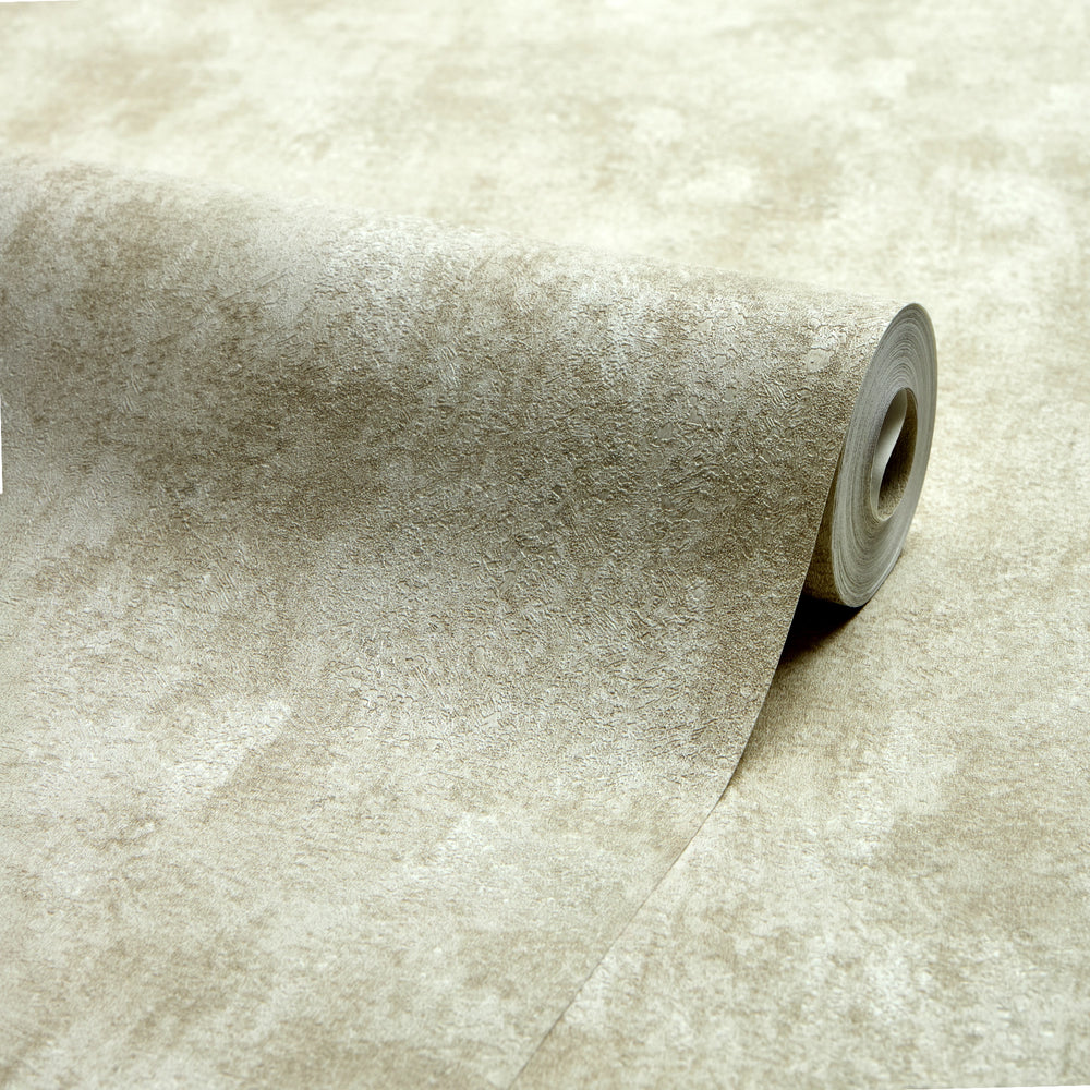 Pori Wallpaper in Beige with Beige Metallic