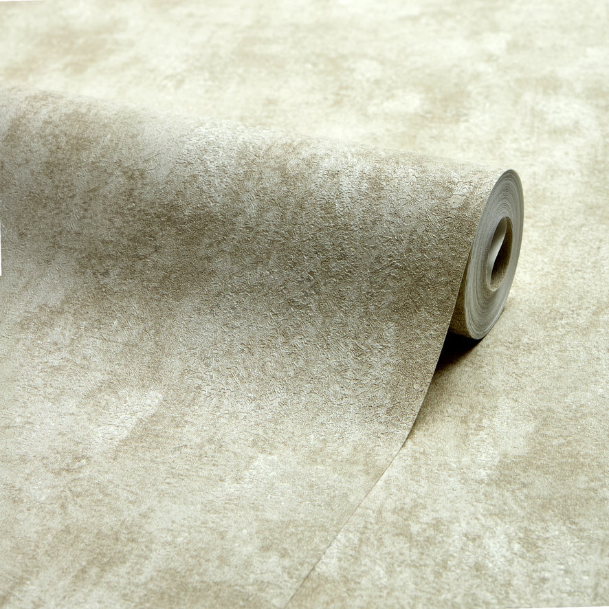 Pori Wallpaper in Beige with Beige Metallic