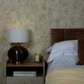 Pori Wallpaper in Beige with Beige Metallic