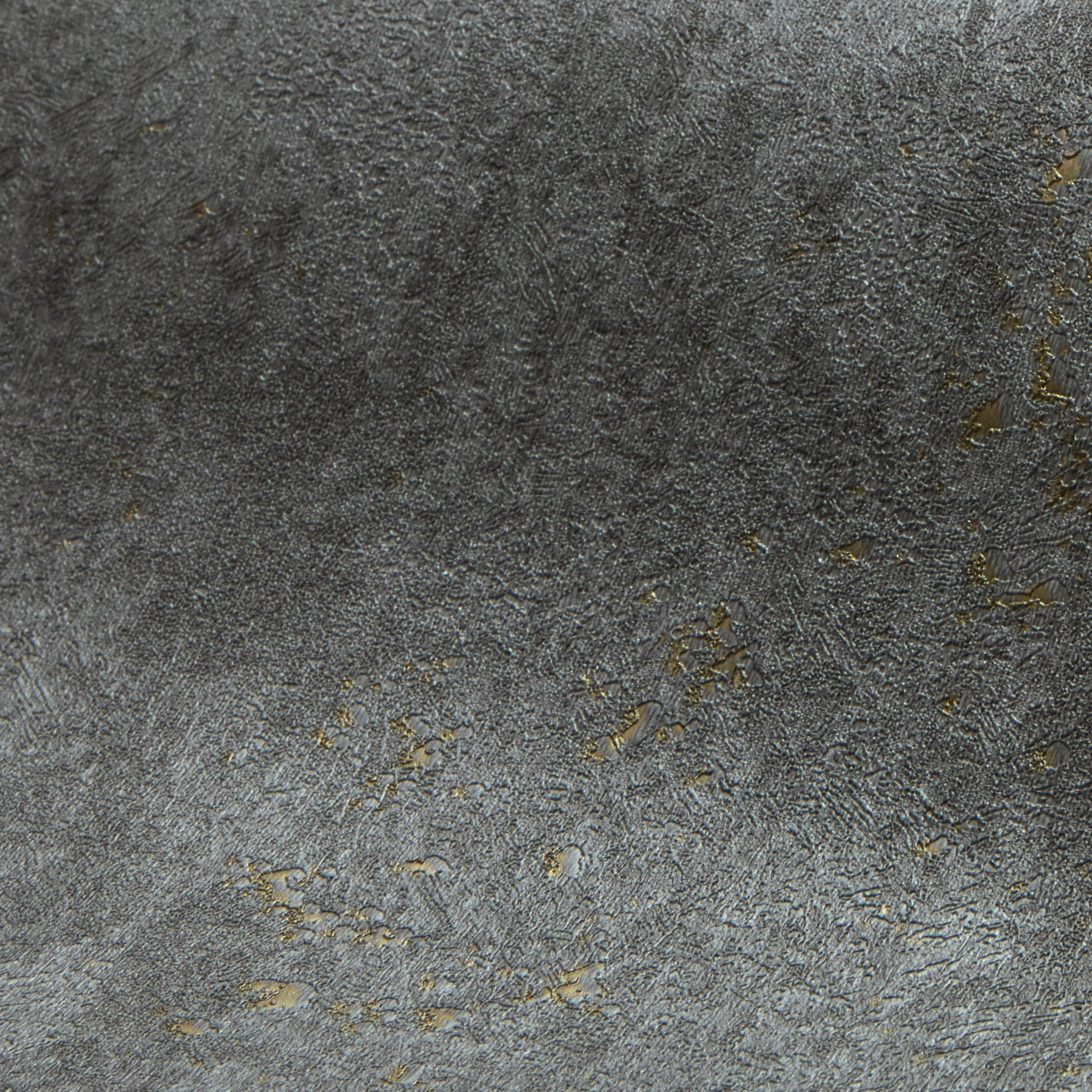 Pori Wallpaper in Graphite with Gold Metallic
