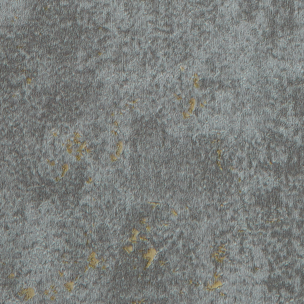 Pori Wallpaper in Graphite with Gold Metallic