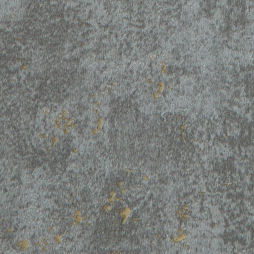 Pori Wallpaper in Graphite with Gold Metallic