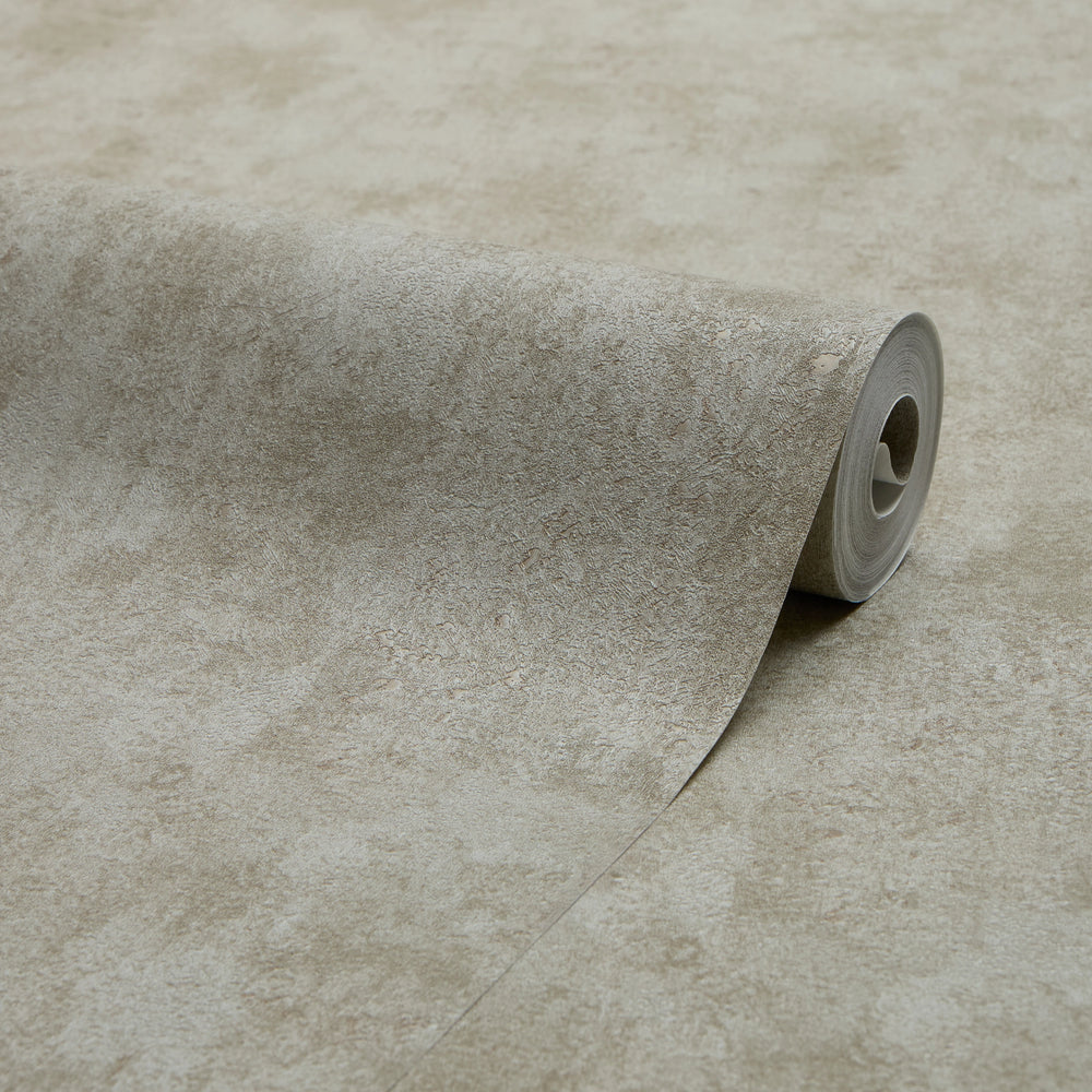 Pori Wallpaper in Grey with Grey Metallic