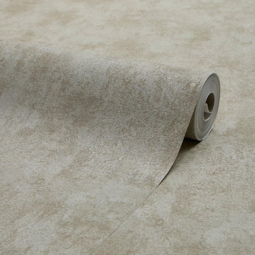 Pori Wallpaper in Grey with Grey Metallic