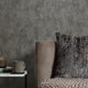 Pori Wallpaper in Grey with Silver Metallic