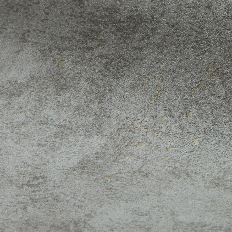 Pori Wallpaper in Light Grey with Gold Metallic