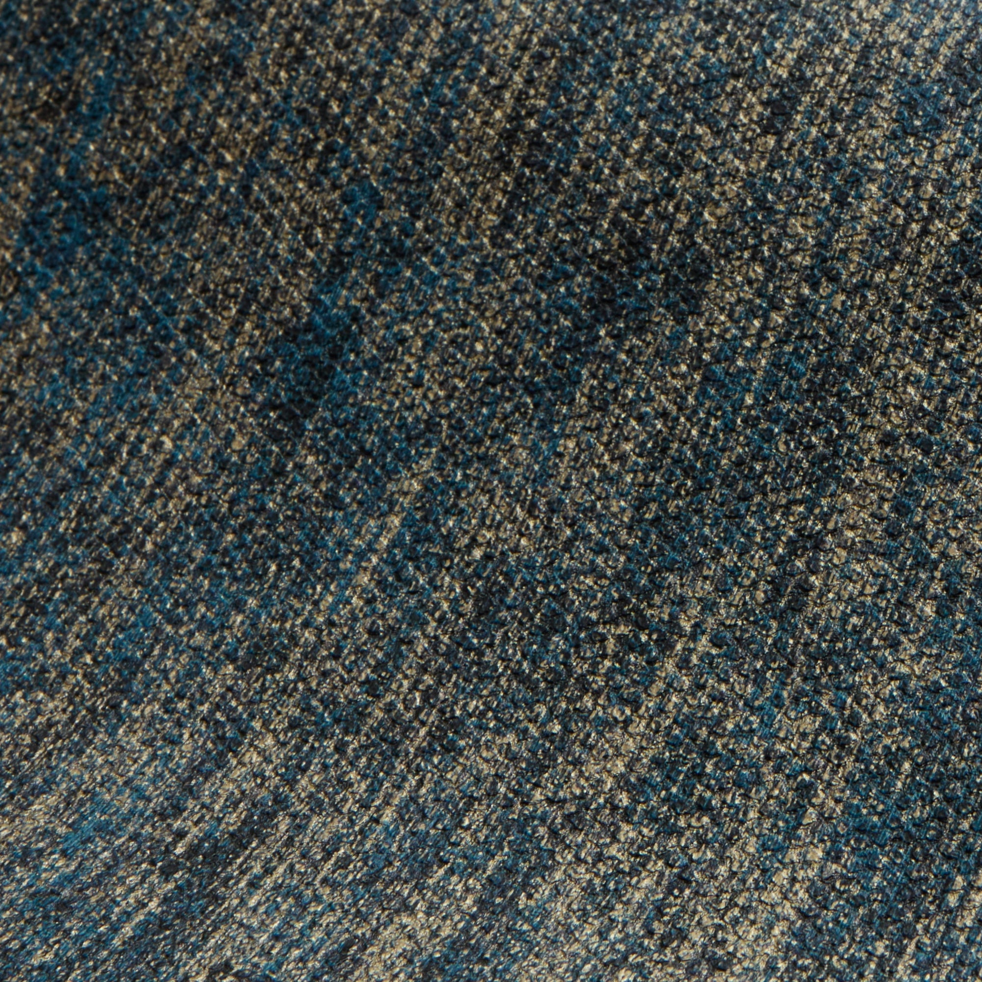 Porto Wallpaper in Denim Blue and Gold Metallic