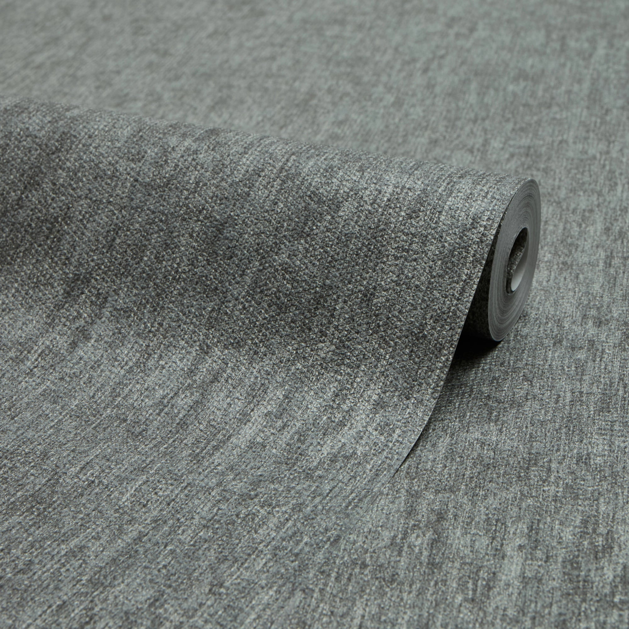 Porto Wallpaper in Grey with Silver Metallic