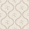 Posy Trellis Wallpaper in Taupe on Cream