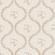 Posy Trellis Wallpaper in Taupe on Cream