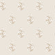 Posy Wallpaper in Taupe on Cream