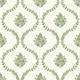 Posy Trellis Wallpaper in Pistachio on Cream