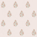 Posy Wallpaper in Vintage Pink and Sage