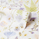Pressed Petals Wallpaper in Lilacs on Cream