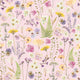 Pressed Petals Wallpaper in Pastels on Pink