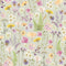 Pressed Petals Wallpaper in Pastels on Sage Green