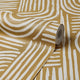 Raffia Curves Wallpaper in Mustard