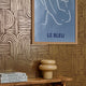 Raffia Curve Wallpaper in Chocolate with Gold Foil