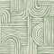 Raffia Curves Wallpaper in Cream on Pistachio