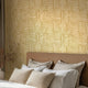 Raffia Curves Wallpaper in Mustard