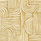 Raffia Curves Wallpaper in Mustard