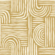 Raffia Curves Wallpaper in Mustard