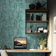 Raffia Curves Wallpaper in Teal