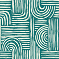 Raffia Curves Wallpaper in Teal