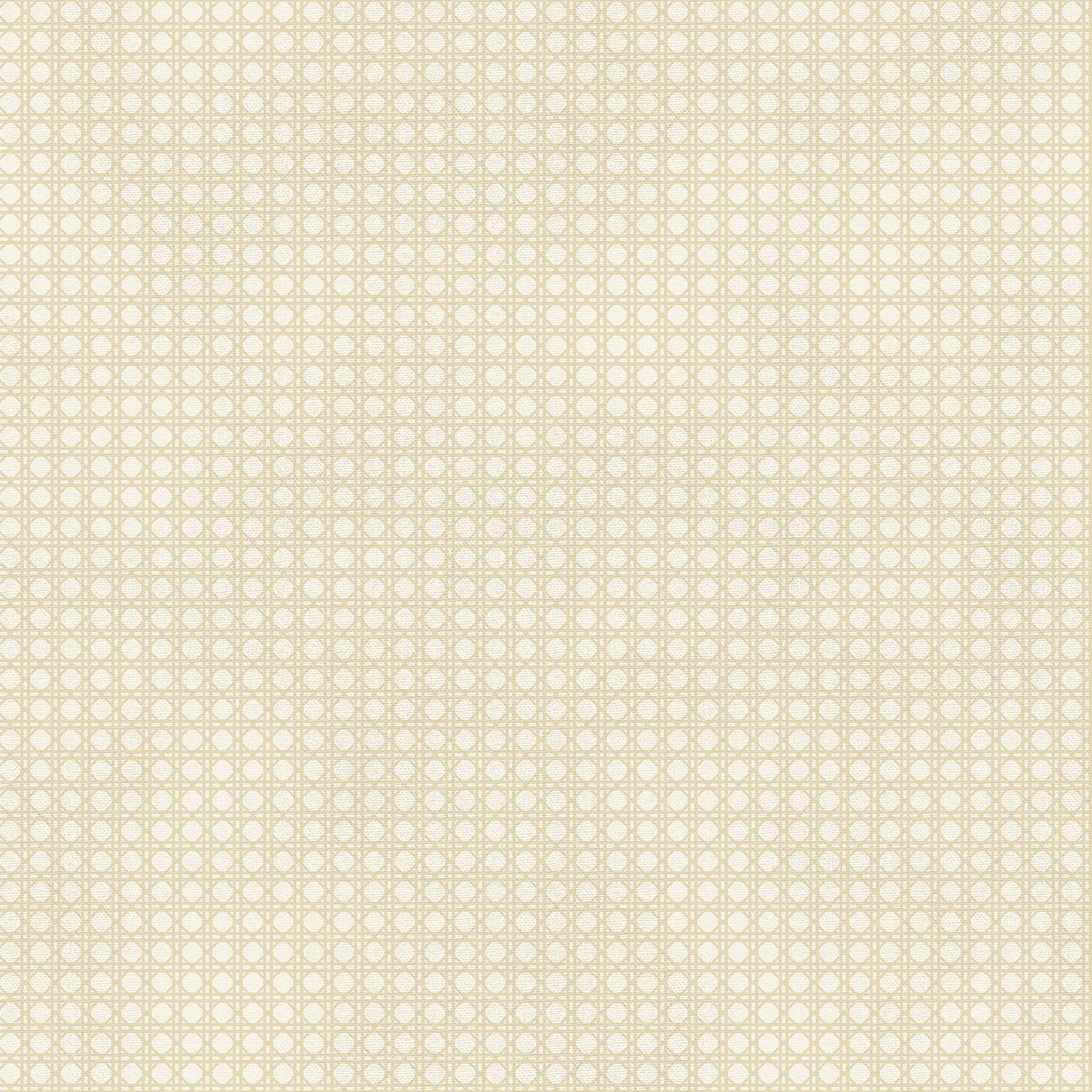 Rattan Wallpaper in Cream