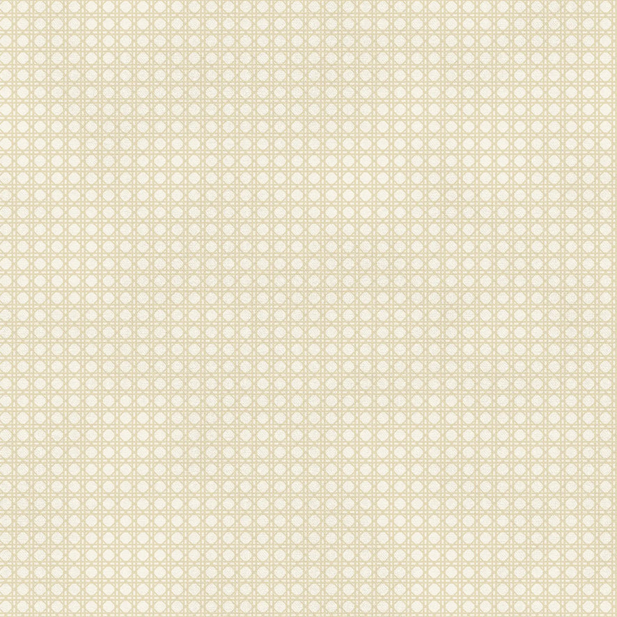 Rattan Wallpaper in Cream
