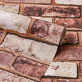 Ancoats Brick Wallpaper in Red