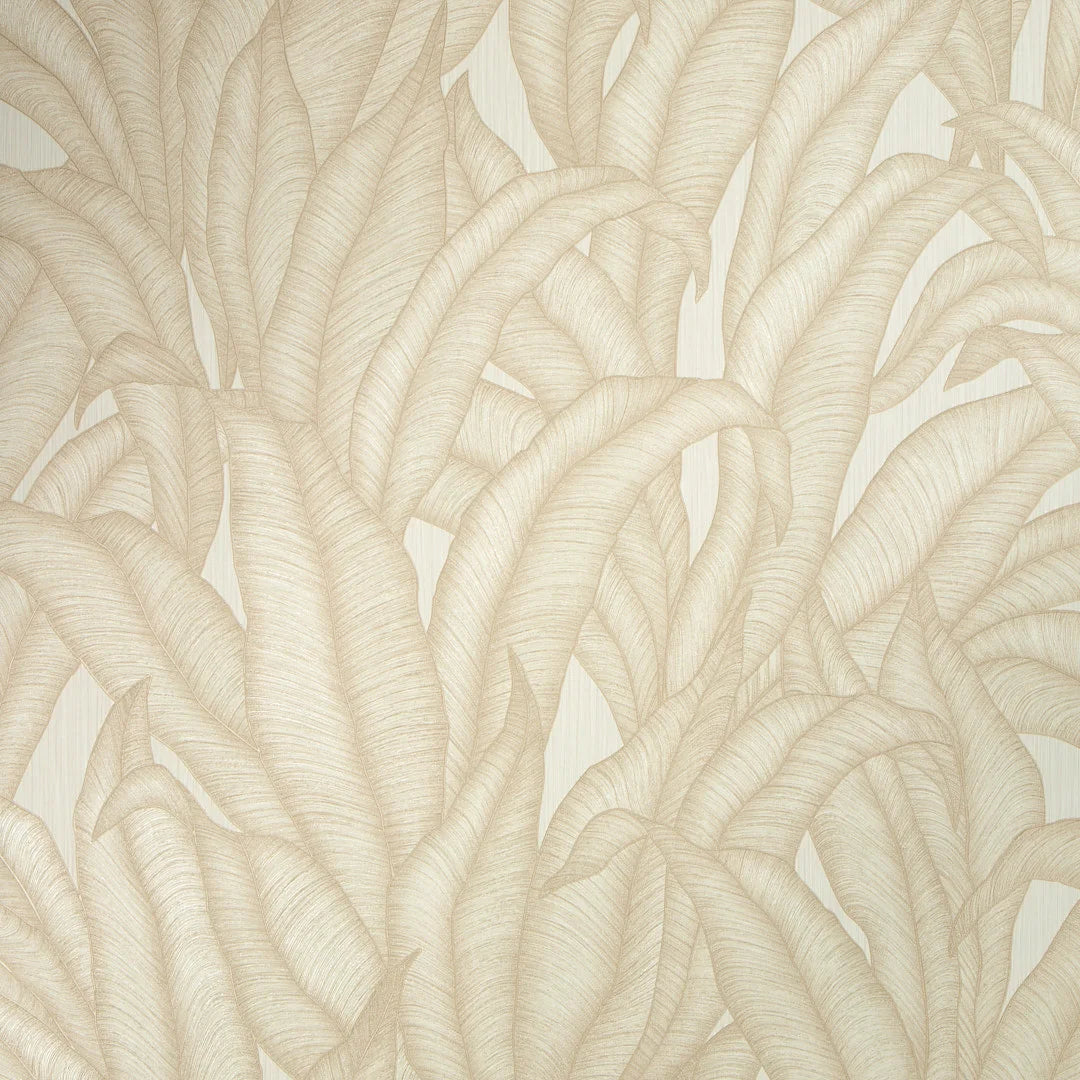 Riviera Tropical Wallpaper in Cream