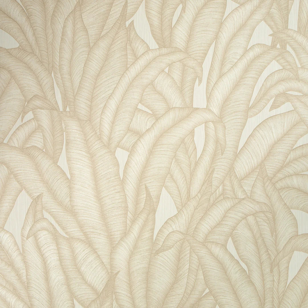 Sample of Riviera Tropical Wallpaper in Cream