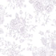 Romantic Roses Wallpaper in Lavender on White