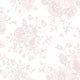 Romantic Roses Wallpaper in Soft Pink on White