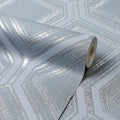 Regal Geo Wallpaper in Slate Grey