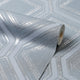 Regal Geo Wallpaper in Slate Grey