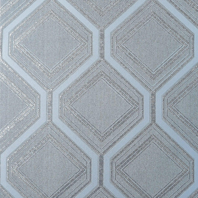 Regal Geo Wallpaper in Slate Grey