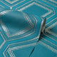 Regal Geo Wallpaper in Teal