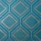 Regal Geo Wallpaper in Teal
