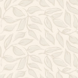 Scattered Leaf Wallpaper in Almond Latte