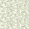 Scattered Leaf Wallpaper in Pistachio on Cream