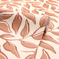 Scattered Leaf Wallpaper in Terracotta on Cream