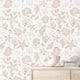 Seastars and Seashells Wallpaper in Light Terracotta