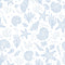 Seastars and Seashells Wallpaper in Blue